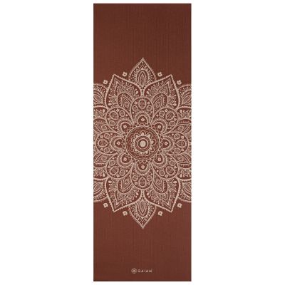 7. Mata do Jogi Gaiam Intense Rust Sundial Flower 5mm 65733