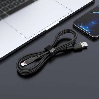 4. Acefast kabel MFI USB - Lightning 1,2m, 2,4A czarny (C2-02 black)