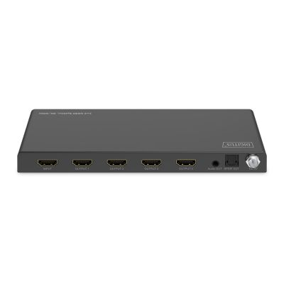 9. Rozdzielacz / Splitter HDMI 1x4, 8K/60Hz (4:4:4) z HDR, 48 Gbps, HDCP 2.3. Toslink / Stereo, EDID