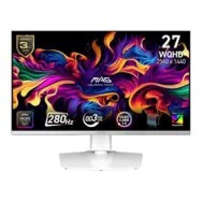 16. MSI MAG 272QPW QD-OLED X28 monitor komputerowy 67,3 cm (26.5") 2560 x 1440 px Wide Quad HD Biały