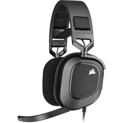 5. Corsair HS80 RGB USB Zestaw słuchawkowy Przewodowa Ręczny Gaming Węgiel