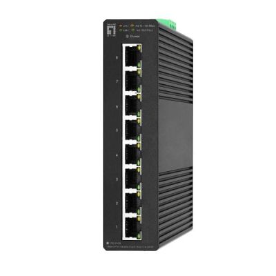 4. Przełącznik LevelOne Hilbt Industrial GB/SL 8-portowy IP30+DIN 1Gbps