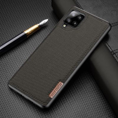 16. Dux Ducis Fino etui pokrowiec pokryty nylonowym materiałem Samsung Galaxy A42 5G zielony