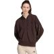 Bluza damska adidas Seasonal Essentials Animal Print 3-Stripes Full-Zip Hooded brązowa KV9299