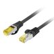 LANBERG PATCHCORD KAT.6A S/FTP LSZH CU 1M CZARNY FLUKE PASSED