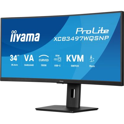 32. Monitor iiyama XCB3497WQSNP-B1 34" - Płaski ekran - 86,4 cm