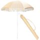 7. PARASOL PLAŻOWO OGRODOWY Z FRĘDZLAMI 174CM ŻÓŁTY