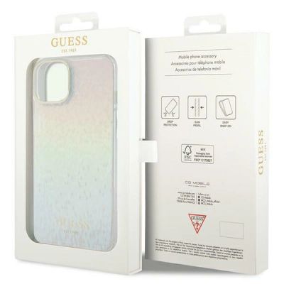 8. Etui Guess IML Faceted Mirror Disco Iridescent na iPhone 12/12 Pro - wielokolorowe