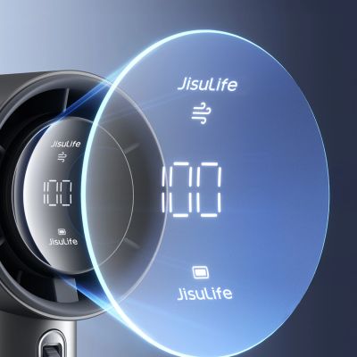 7. Mini dmuchawa Jisulife Handheld Fan Pro1 S 5000mAh FA53PRO przenośny wiatraczek wentylator USB metalowy - ciemnoszary