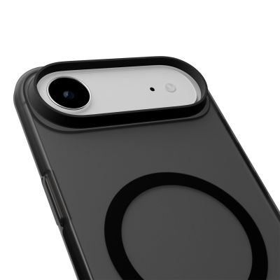 10. Etui silikonowe Puro Daylight kompatybilne z Magsafe na iPhone 17 Air - półprzezroczyste czarne