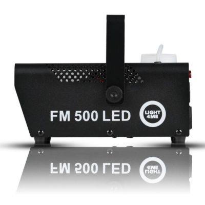 6. LIGHT4ME FM 500 LED V2 - Wytwornica dymu/mgły, pilot bezprzewodowy, moc 500W, efekt świetlny 3x1W RGB