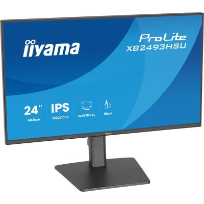 17. iiyama ProLite XB2493HSU-B1 monitor komputerowy 60,5 cm (23.8") 1920 x 1080 px Full HD LED Czarny