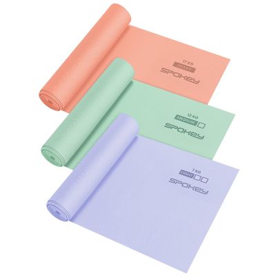 3. Zestaw 3 gum fitness Spokey RIBBON TEX SET