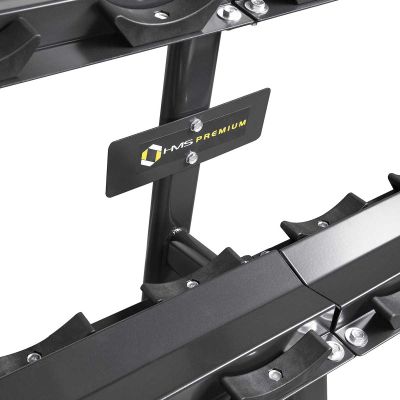 3. STR23 (3 CZĘŚCI) STOJAK NA HANTLE DUŻY Z UCHWYTAMI HMS PREMIUM