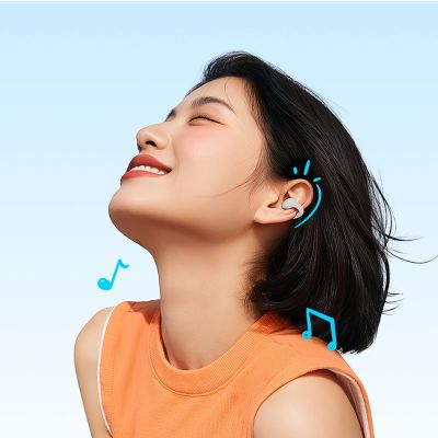 7. Słuchawki OWS QCY Crossky C10 z klipsem ENC IPX5 Bluetooth 5.4 - białe
