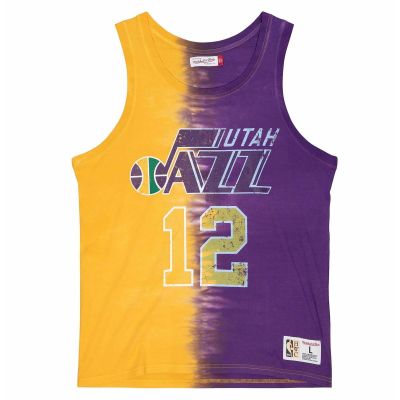Koszulka Mitchell & Ness NBA Utah Jazz John Stockton Tie Dye Cotton Tank - TTNK3206-UJAYYJSTYWPR