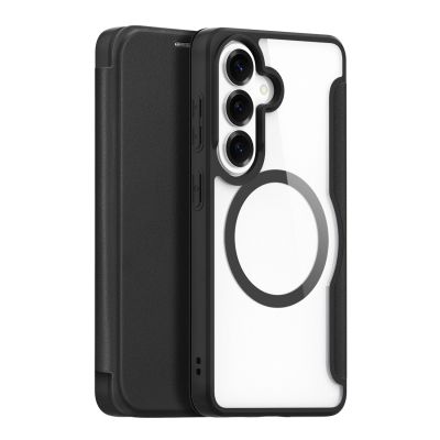 Etui Dux Ducis Skin X Pro z portfelem kompatybilne z MagSafe na Samsung Galaxy S26+ - czarne