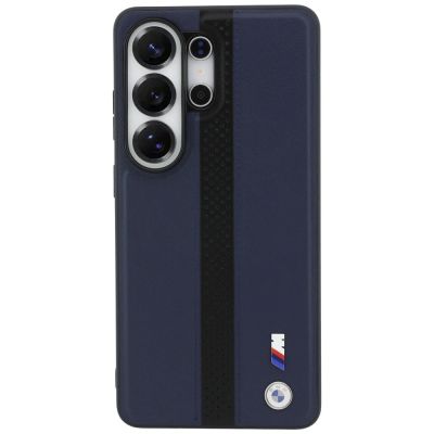 3. Etui BMW Perforated Stripe Logo MagSafe do Samsung Galaxy S26 Ultra - granatowe