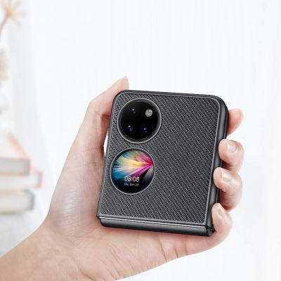 3. Dux Ducis Fino etui pokrowiec pokryty nylonowym materiałem Huawei P50 Pocket czarny