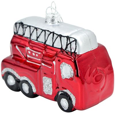 3. BOMBKA SZKLANA FORMÓWKA WÓZ STRAŻACKI SASKA GIFT & DECOR