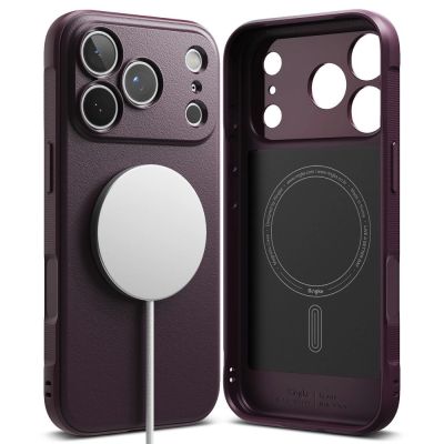 2. Etui Ringke Onyx Magsafe na iPhone 18 Pro / 17 Pro - burgundowe