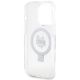 7. Etui Karl Lagerfeld Ring Stand Choupette Head MagSafe do iPhone 15 Pro Max - białe