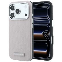 Etui Karl Lagerfeld Grained Mono Resin Logo MagSafe na iPhone 17 Pro / 18 Pro - różowe
