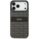 3. Etui DKNY Repeat Texture Pattern with Tonal Stripe na iPhone 17 Pro Max - czarne