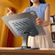 8. Stojak na tablet Wozinsky WRS-DSY84SS obrotowy 360° aluminiowy - szary