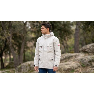3. Kurtka przejściowa męska Geographical Norway BARIMO OFF WHITE DB MEN 009 (SZ1967H/GN-OFF WHITE)