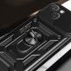 5. Pancerne etui z podstawką i osłoną aparatu do iPhone 15 Plus Hybrid Armor Camshield - niebieskie
