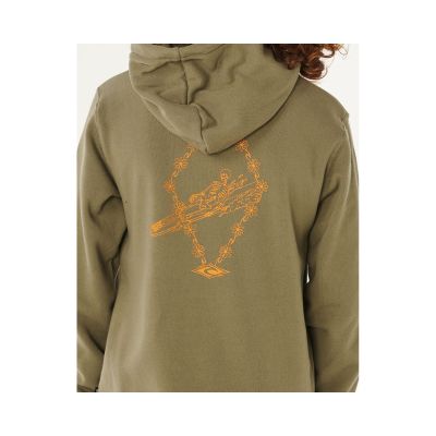 4. Bluza chłopięca RIP CURL Eternal Shred Art Hood-Boy zielona