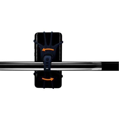 8. UCHWYT ROWEROWY SILIKONOWY NA TELEFON DUNLOP OBRACANY 360 CZARNY