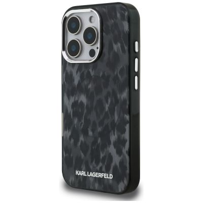 2. Etui Karl Lagerfeld IML Leopard Pattern MagSafe na iPhone 16 Pro Max - czarne