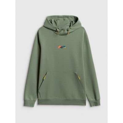 8. Bluza dresowa regular z kapturem męska 4F 4FRSS26TSWSM2894-44S
