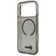6. Etui Guess IML Glitters Script Strap MagSafe do iPhone 17 Pro Max - czarne