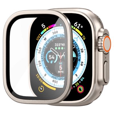 10. Szkło hartowane Spigen Glas.tR Slim Pro na Apple Watch Ultra (49 mm) - beżowe