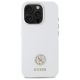 3. Etui Guess Silicone Logo Strass 4G na iPhone 16 Pro - białe