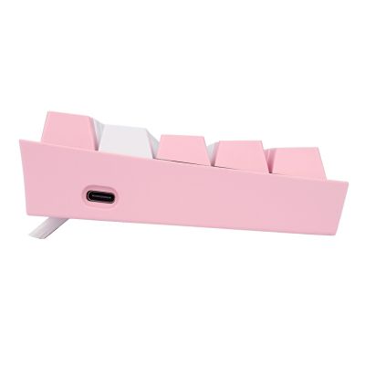 2. REDRAGON K617-RGB Fizz RGB White/Pink klawiatura USB Różowy, Biały