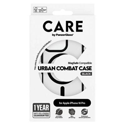 4. Etui CARE by PanzerGlass Flagship Urban Case z MagSafe na iPhone 16 Pro - przezroczyste