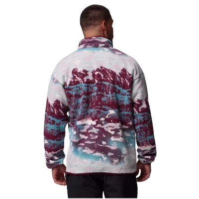 3. Columbia Helvetia II Printed Half Snap Fleece 2098461624 Bordowe L