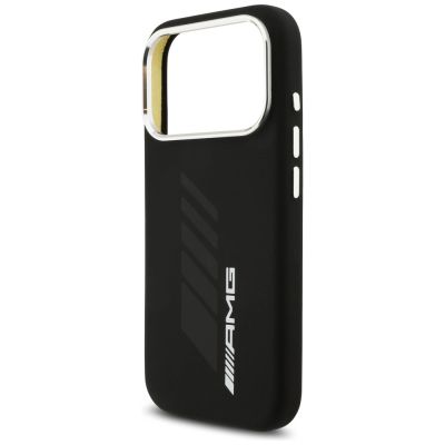 6. Etui AMG Silicone Oversize Rhombs MagSafe na iPhone 17 Pro - czarne