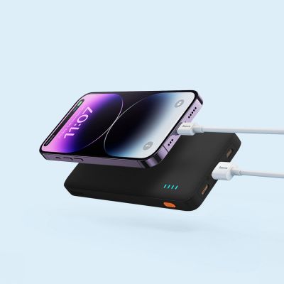 11. Powerbank Baseus Airpow Fast Charge 20W 30000mAh z kablem USB-C - USB-C 30cm - czarny