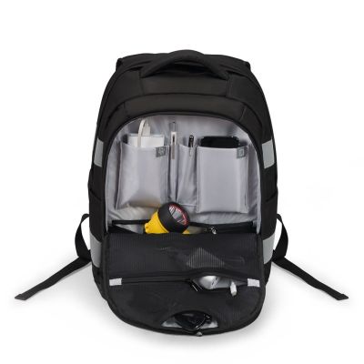 5. DICOTA Hi-Vis V2 plecak Czarny Poli(tereftalan etylenu) (PET), Termoplastyczne elastomery poliuretanowe (TPU)