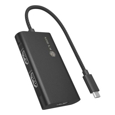 ICY BOX IB-AD1030-C USB 3.2 Gen 2 (3.1 Gen 2) Type-C 10000 Mbit/s Czarny