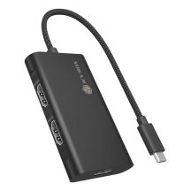 ICY BOX IB-AD1030-C USB 3.2 Gen 2 (3.1 Gen 2) Type-C 10000 Mbit/s Czarny