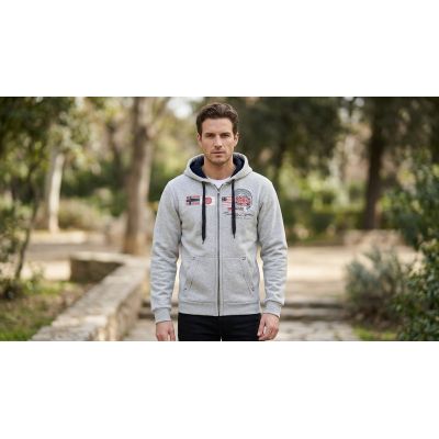 6. Bluza męska Geographical Norway GORMA MEN 100 EO +BS (WT1880H/GN-BLENDED GREY)