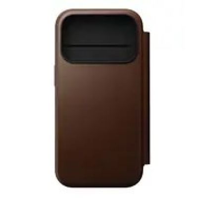 9. Nomad Modern Leather Folio pokrowiec na telefon komórkowy 16 cm (6.3") Brązowy