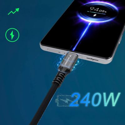 7. Kabel Wozinsky WPS-UY42S USB-C USB4 40Gb/s 240W 2m 4K - czarny