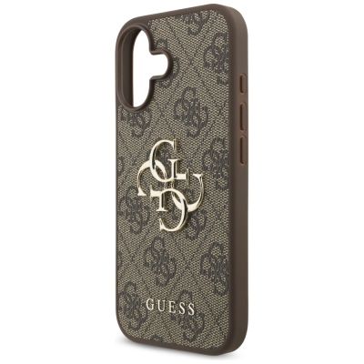 6. Etui Guess 4G Big Logo do iPhone 17 - brązowe